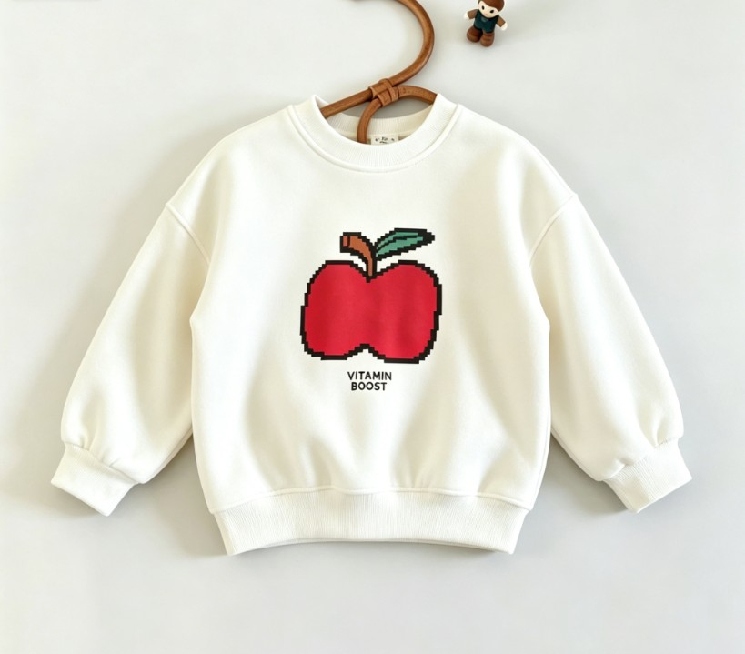 Baby Food Intake - 유아 캐주얼 스웨트셔츠 귀여운 음식과 과일