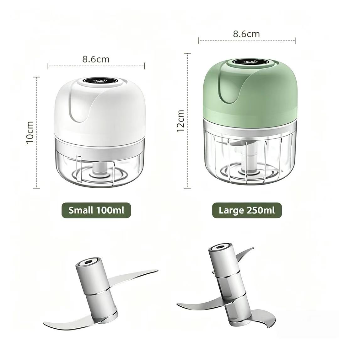 Baby Food Grinder - 23W USB 충전식 전기 마늘 다지기
