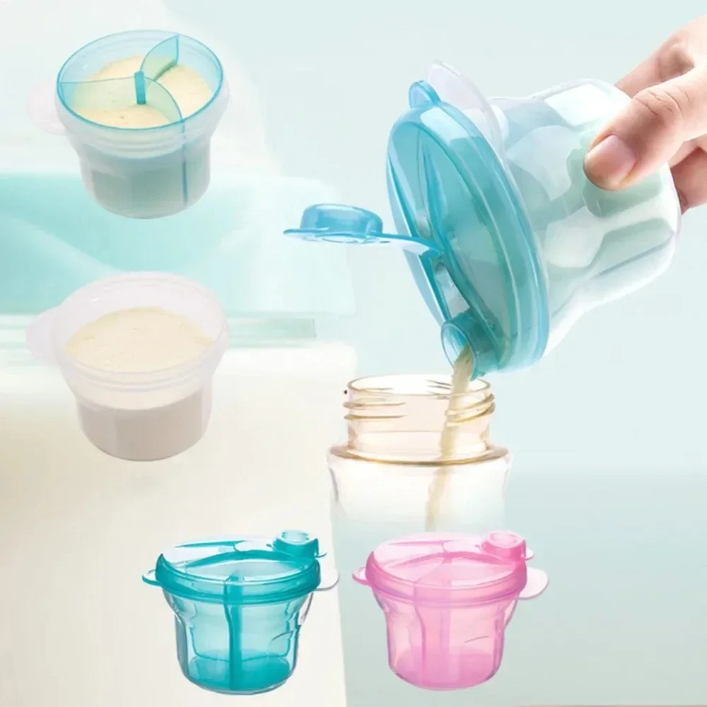 Baby Food Nan - 유아용 분유용 3그리드 휴대용 분유 디스펜서,