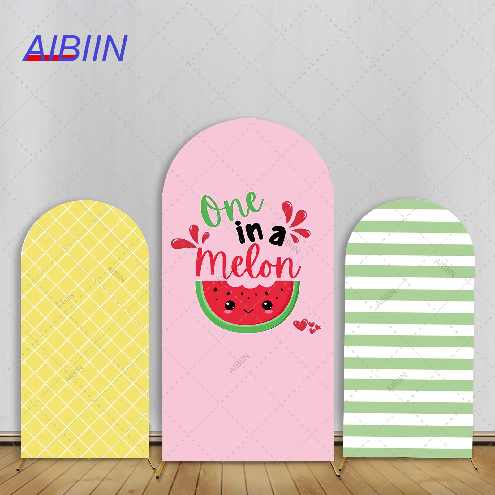 Baby Food Yellow - 멜론 아치 배경 커버의 여름 하나