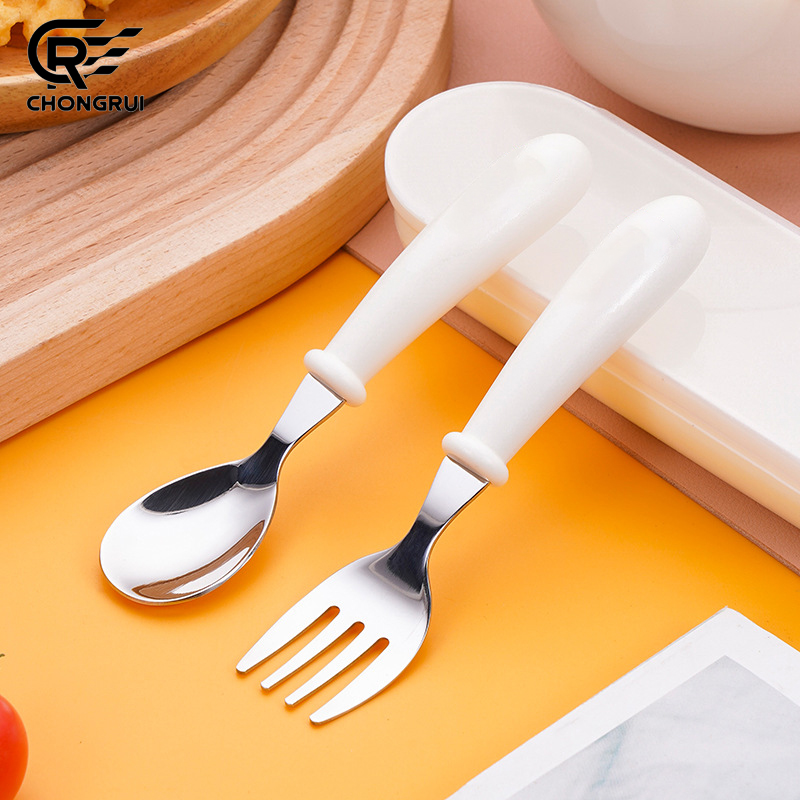 Baby Food Knife Set - 304 스테인레스 스틸 어린이 숟가락 포크
