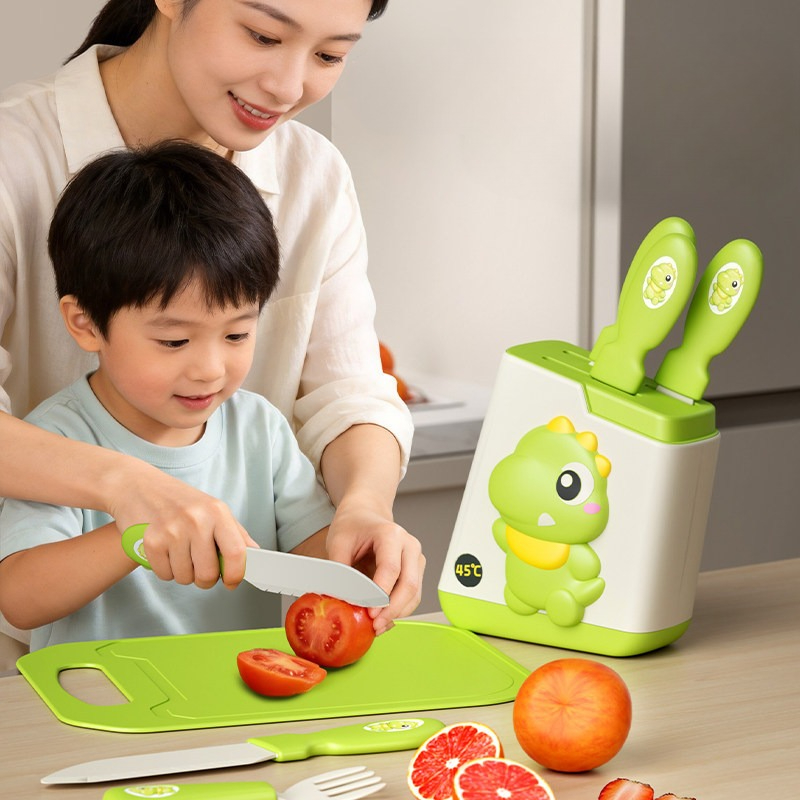 Baby Food Knife Set - 어린이 주방 놀이 세트, 실제처럼 잘라먹을