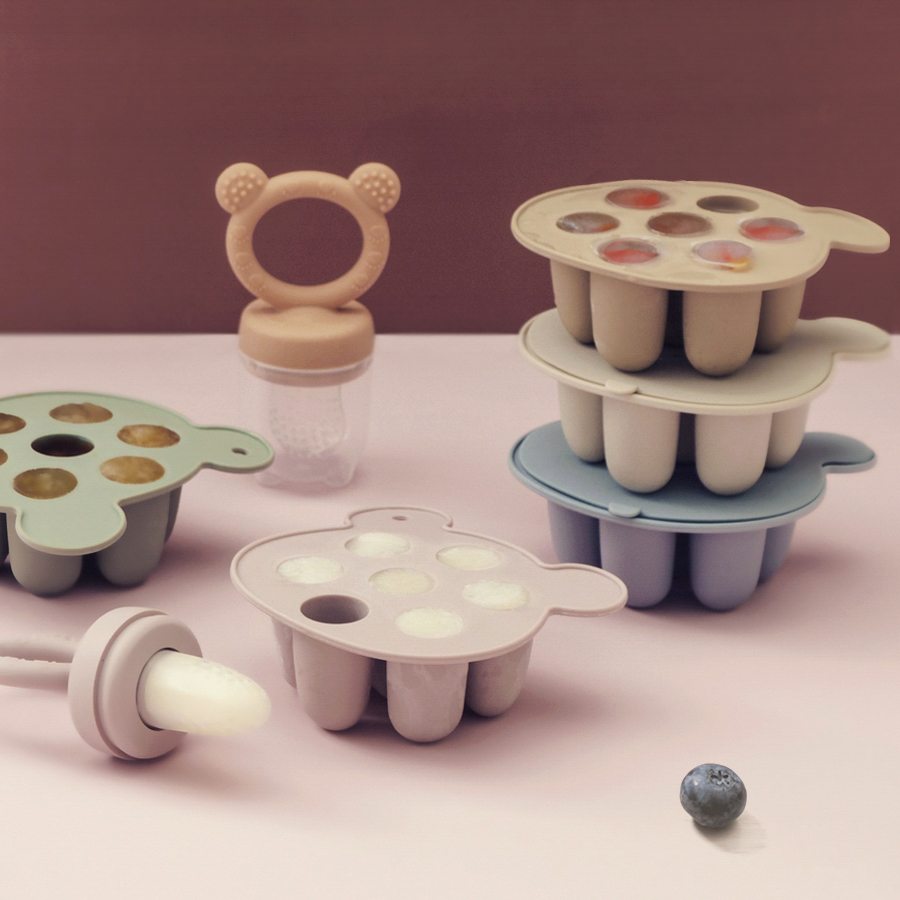 Baby Food Stuff - 아기 아이스크림 실리콘 몰드 아이스크림 메이커