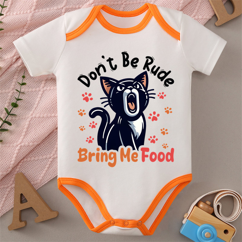 Baby Food Intake - 100% 순면 원지 바디수트 '나를 괴롭히지