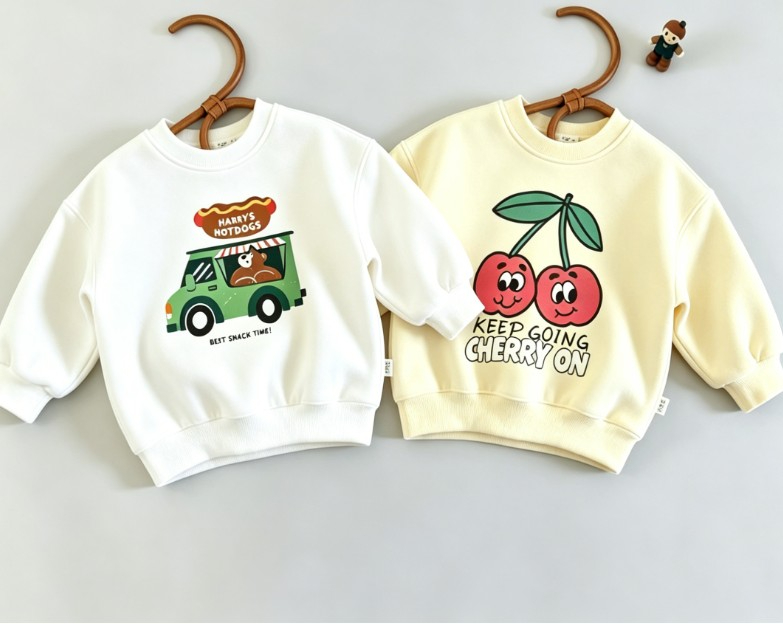 Baby Food Intake - 스몰 차일드 크루넥 스웨트셔츠 푸드 트럭