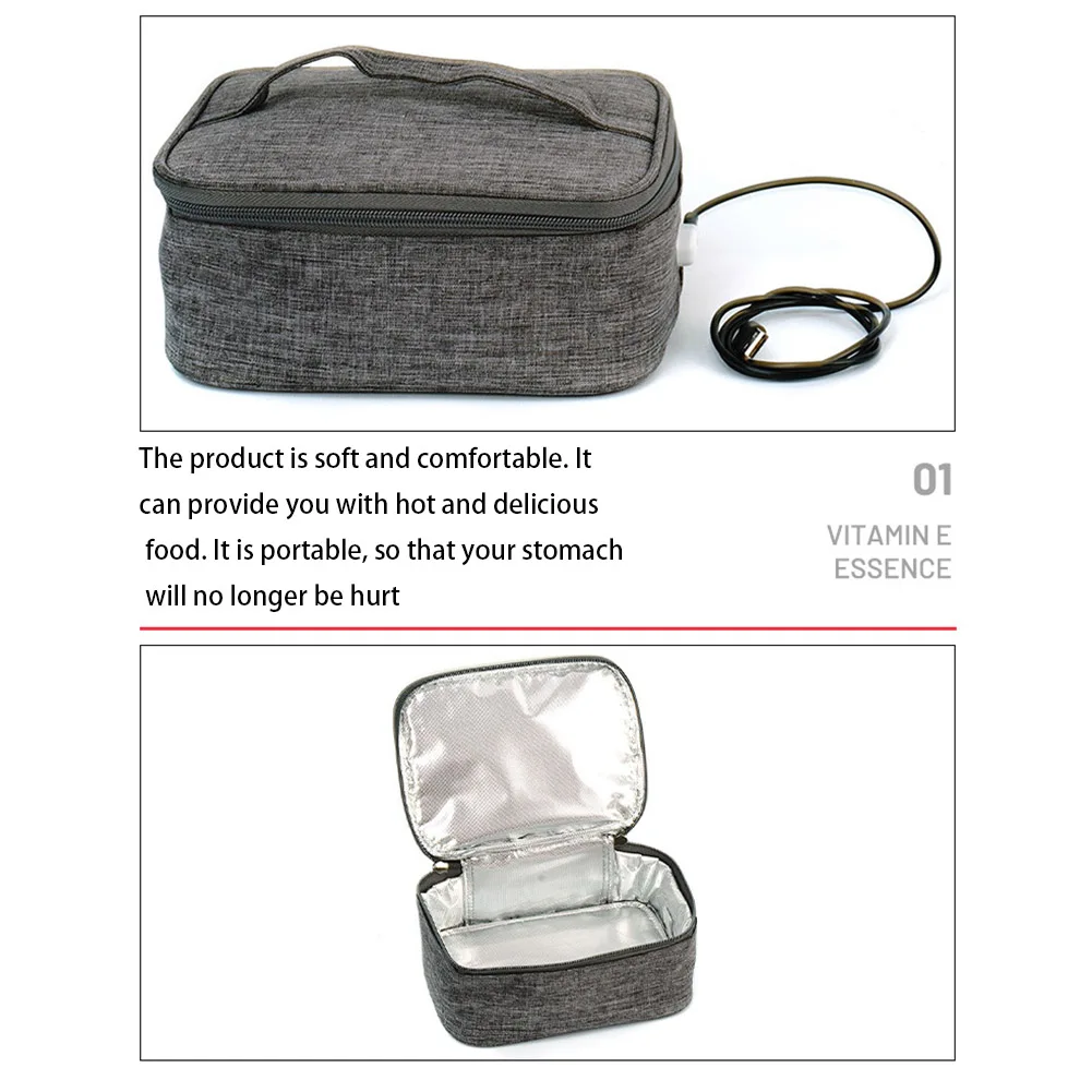 USB 전기 난방 절연 도시락 가방, 미니 도시락 상자 - Baby Food Warmer Portable 리뷰 및 가격