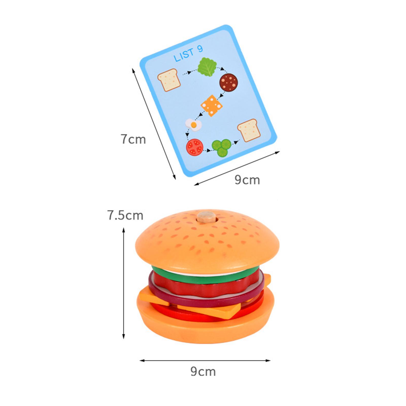 가짜 음식 모양의 나무 쌓기 장난감 (주문 카드 포함) - Baby Food Order 리뷰 및 가격