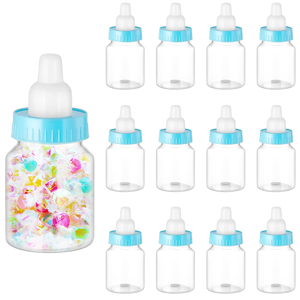 12Pcs 아기 병 베이비 샤워 호의 플라스틱 사탕 병 - Baby Food Stuff 리뷰 및 가격