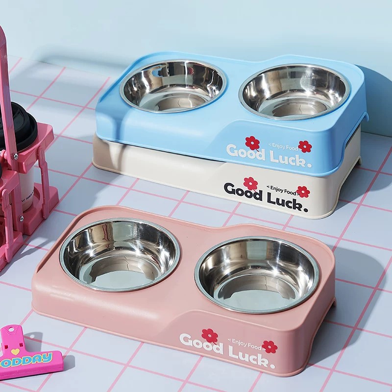 스테인리스 스틸 이중 그릇 높이 조절 가능한 반려동물  - Baby Food Cat 리뷰 및 가격