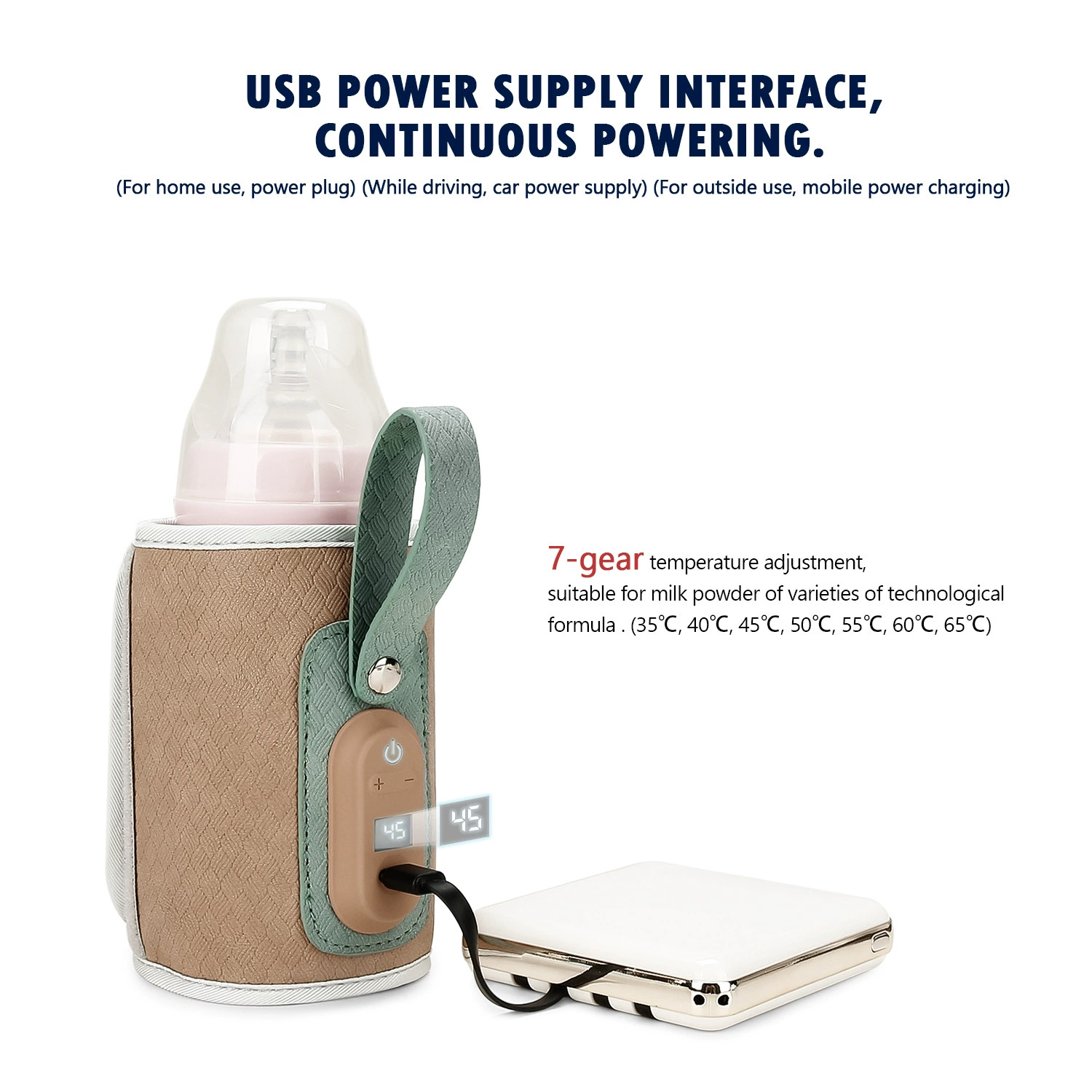 아기 젖병 보온 가방 USB 전원 히터 절연 가열 가방 - Baby Food Warmer Portable 리뷰 및 가격