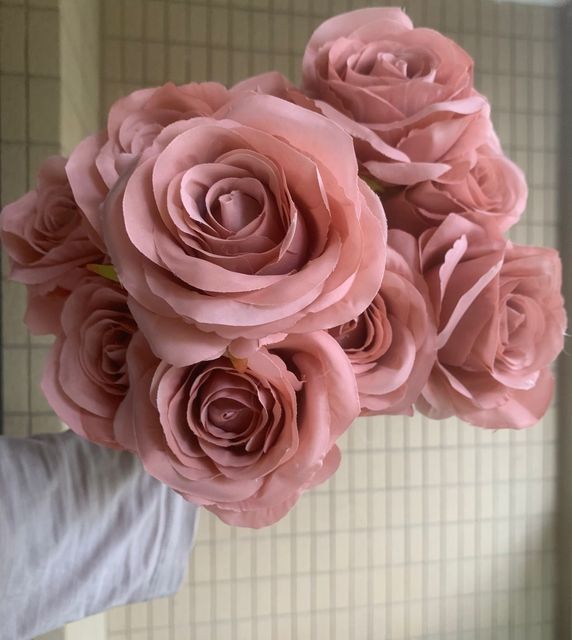 웨딩 장식 로즈 더스티 핑크 블러쉬 누드 라이트 커피  - Baby Rice Food 리뷰 및 가격