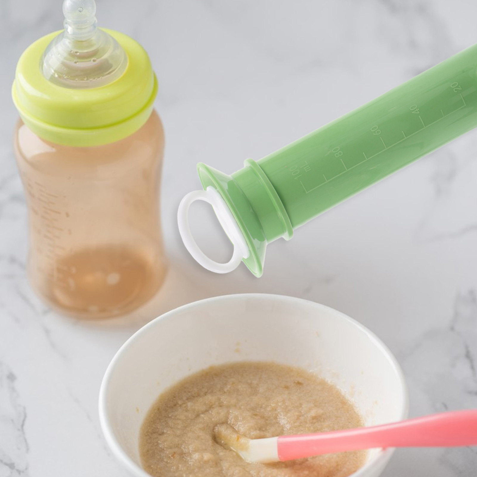 아기 음식 디스펜서, 가벼운 무게로 깔끔하게 사용 가능 - Baby Rice Food 리뷰 및 가격