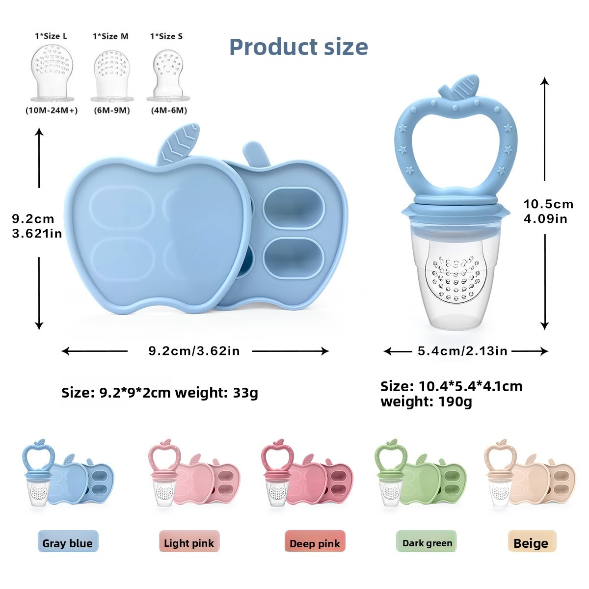 아기 손을 씹는 것을 방지하는 새로운 애플 치발기, 실 - Baby Food Apple 리뷰 및 가격