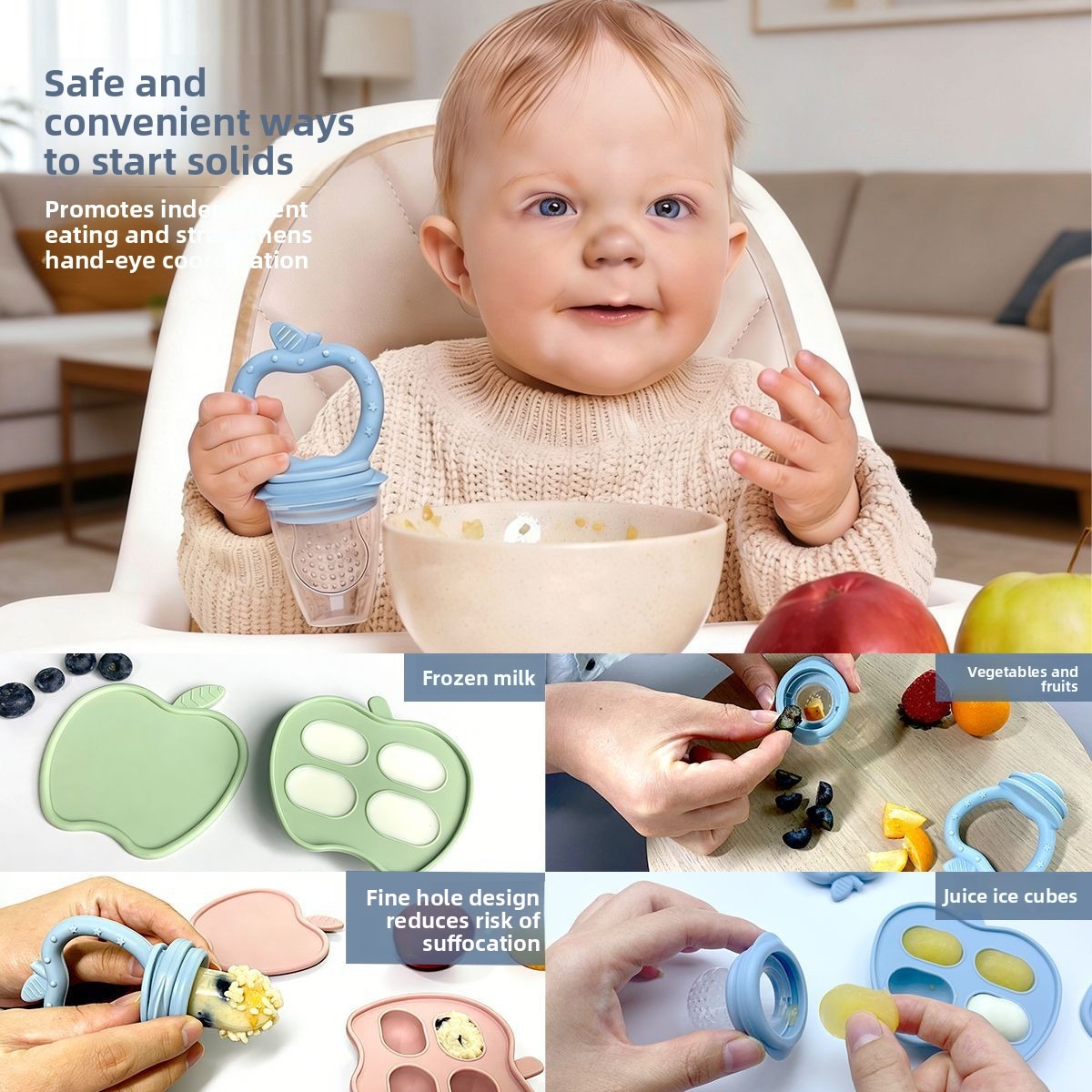 아기 손을 씹는 것을 방지하는 새로운 애플 치발기, 실 - Baby Food Apple 리뷰 및 가격