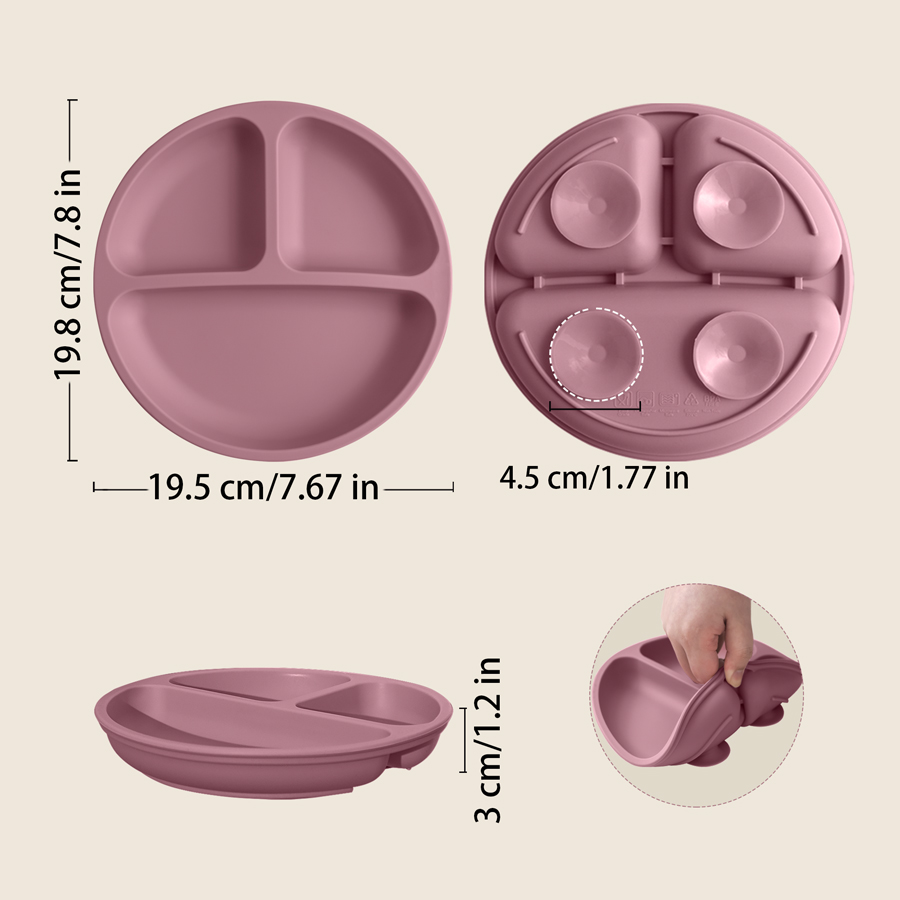 1PCS 아기 빨판 실리콘 식사 접시 BPA 무료 어린 - Baby Food Dinner 리뷰 및 가격