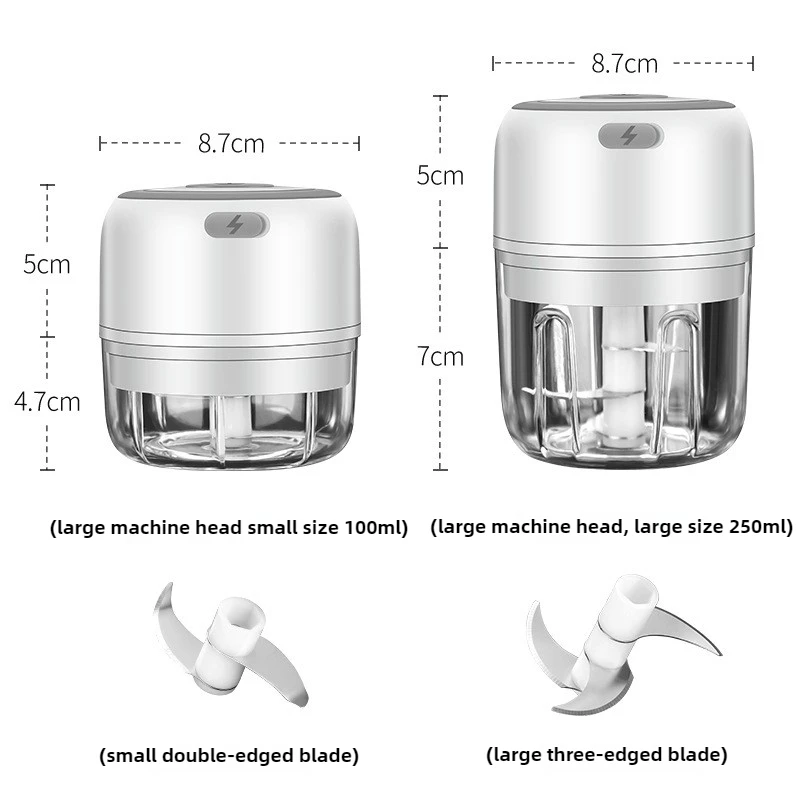 전기 미니 마늘 다지기 100/250ML USB 야채  - Baby Food Grinder 리뷰 및 가격