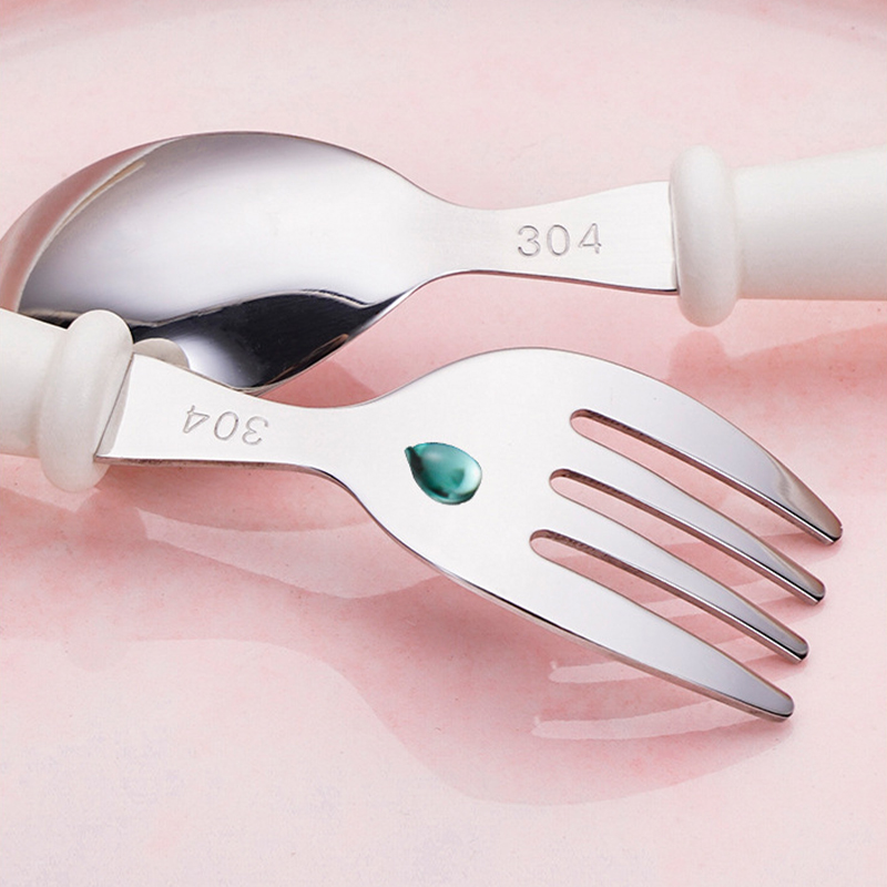 304 스테인레스 스틸 어린이 숟가락 포크 세트 이유식 - Baby Food Knife Set 리뷰 및 가격