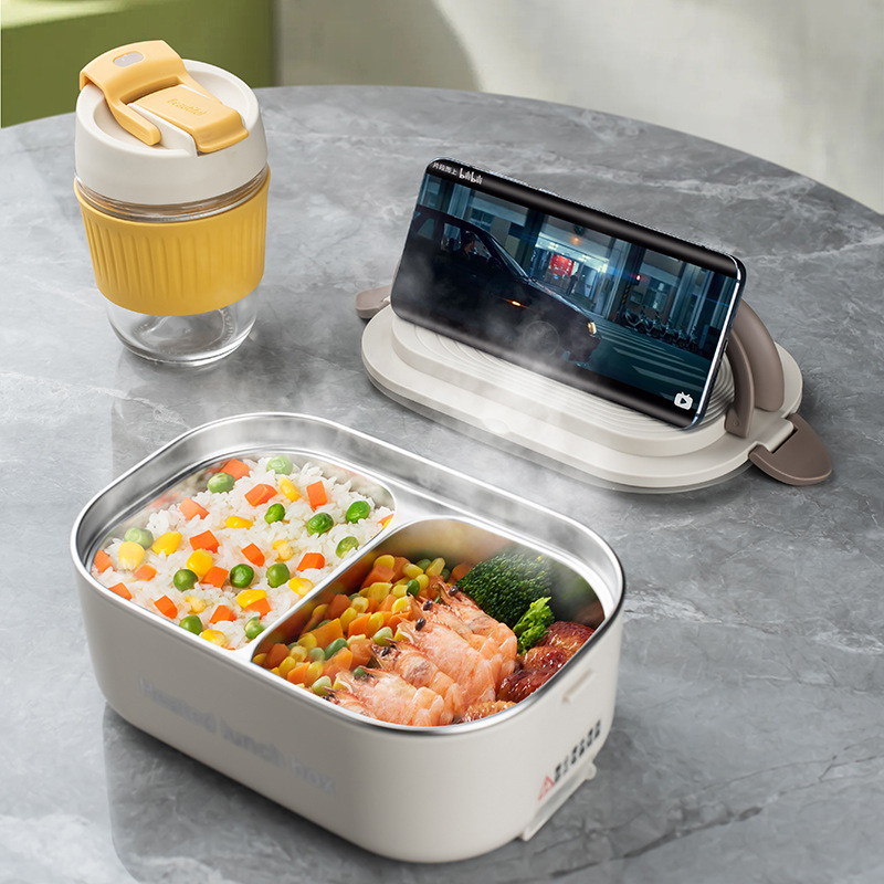 220V 110V 전기 도시락 상자 스테인레스 스틸 음 - Baby Food Warmer Portable 리뷰 및 가격
