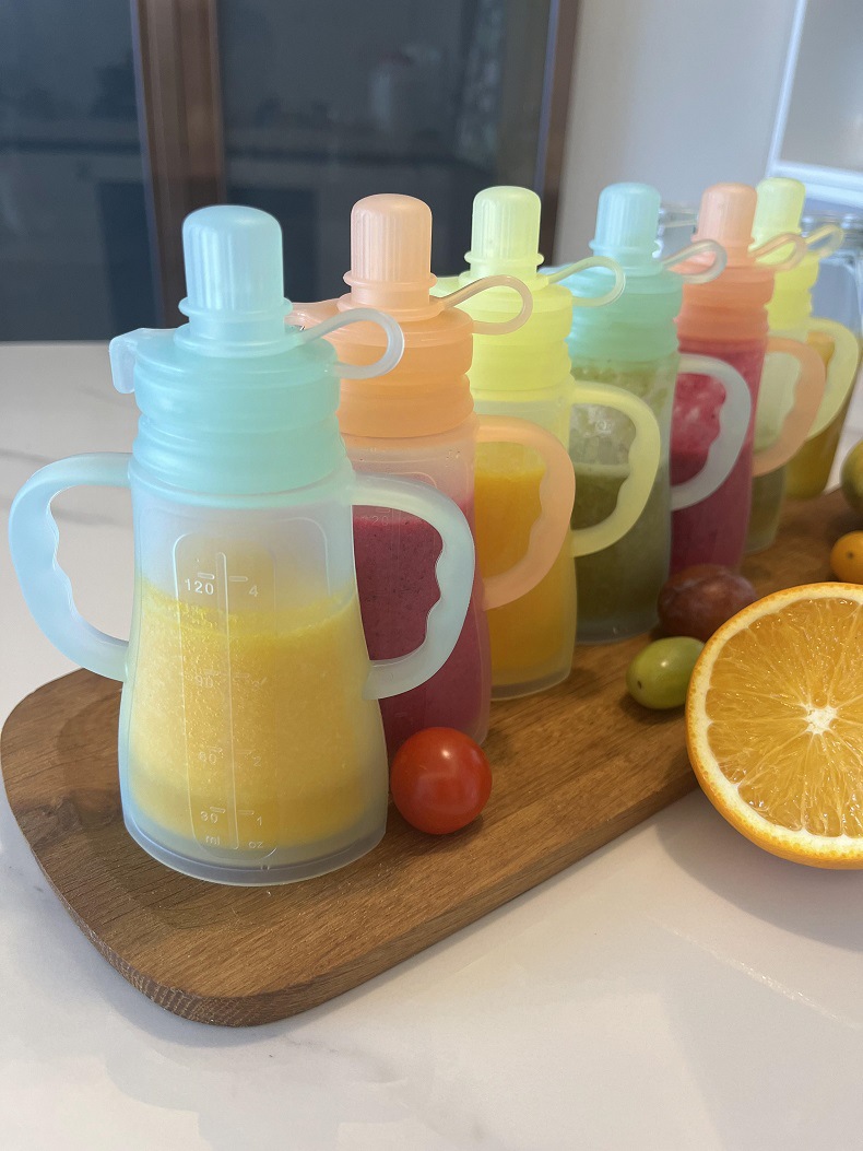 새로운 재사용 가능 실리콘 모유 저장팩, 누수 방지 흡 - Baby Food Warmer Portable 리뷰 및 가격