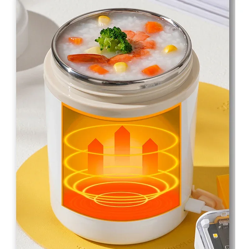 600ML 휴대용 USB 전기 난방 도시락 상자 스테인 - Baby Food Warmer Portable 리뷰 및 가격