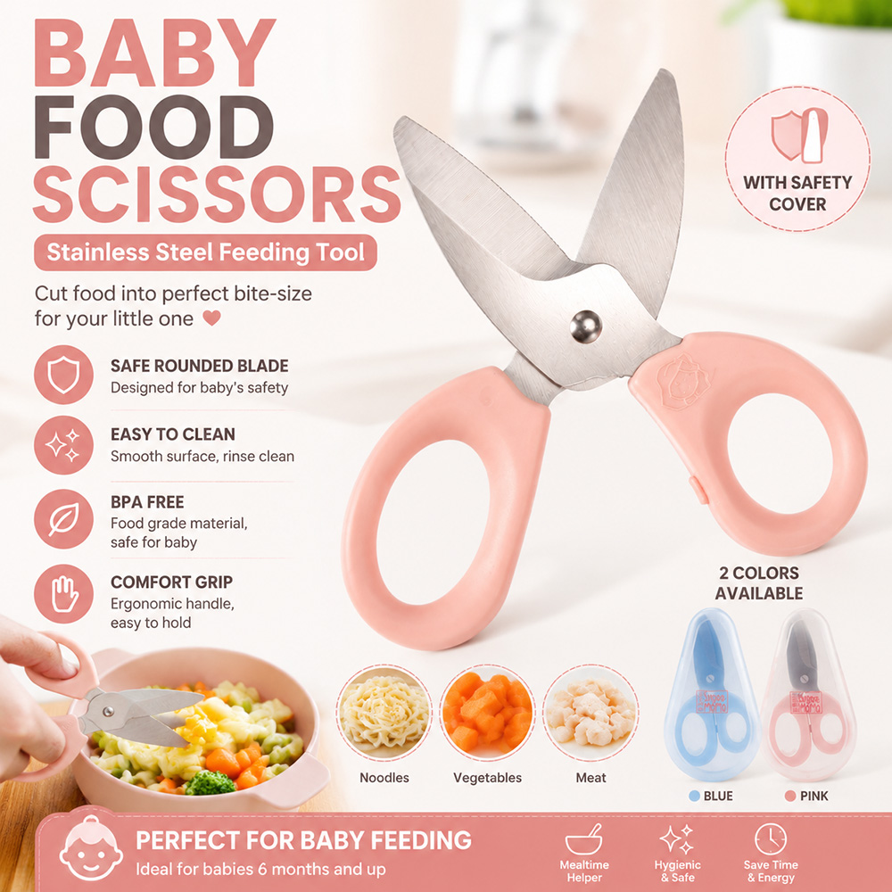 이유식 가위 스테인레스 스틸 아기 수유 가위 BPA 프 - Baby Food Kids 리뷰 및 가격