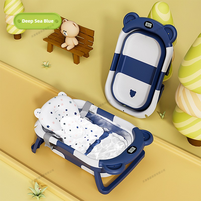 접이식 아기 욕조 지능형 온도 표시 신생아 욕조 곰돌이 - Baby Food Warmer Portable 리뷰 및 가격